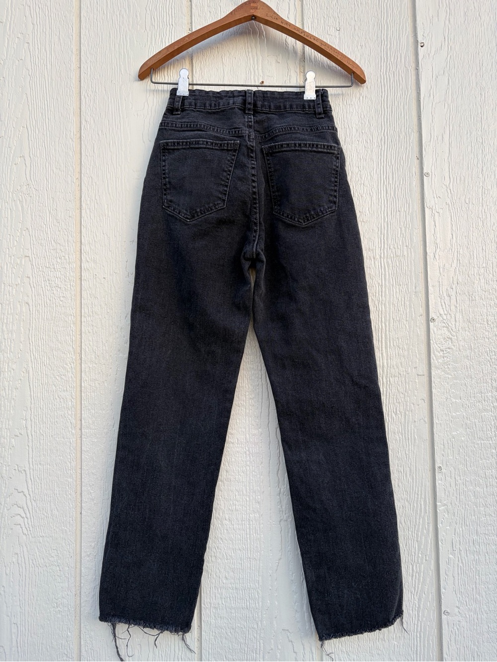 Cotton On High-Rise Black Distressed Girls Jeans - Size: 2 - Picture 9 of 14